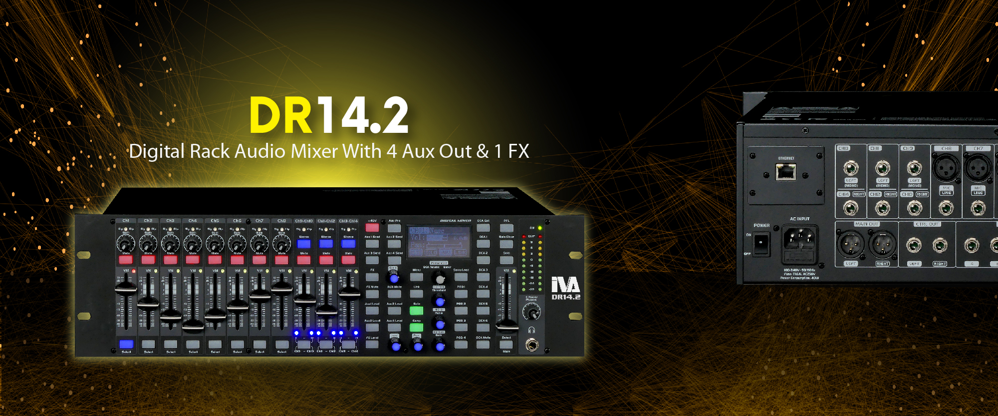 IVA DR14.2 Digital Rack Audio Mixer